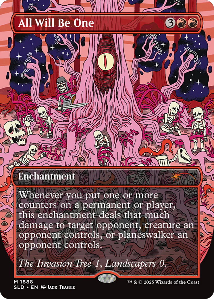 All Will Be One (Rainbow Foil) (SLD-1888) - Secret Lair Drop (Borderless) Foil
