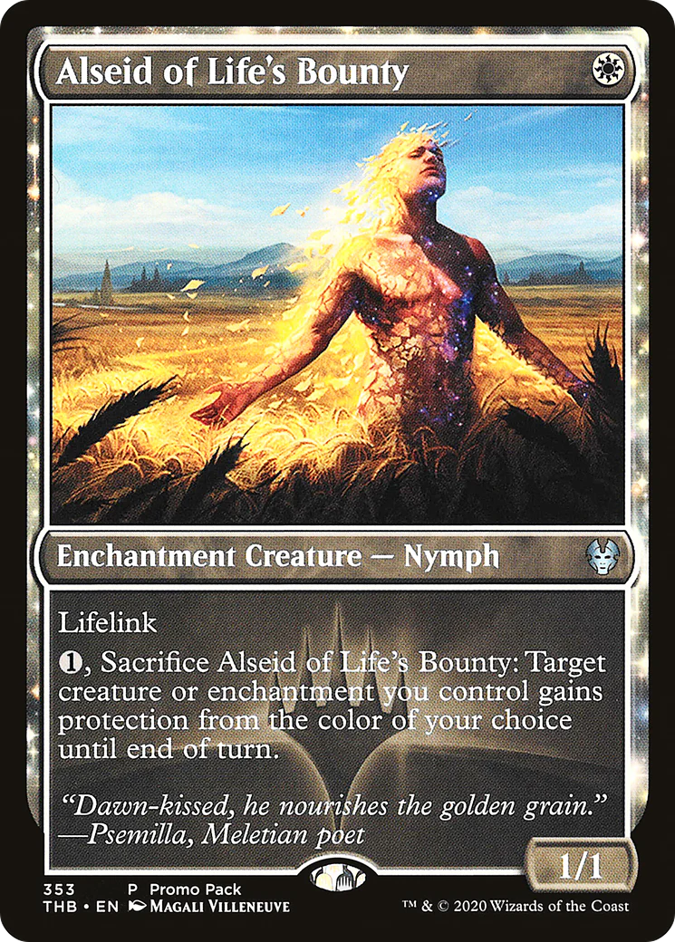 Alseid of Life's Bounty (PPTHB-353) - Theros Beyond Death: (enchantment) Foil