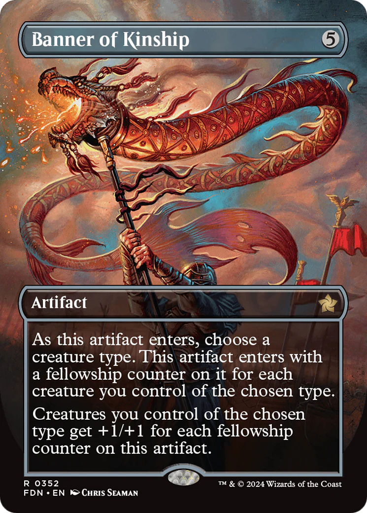 Banner of Kinship (Borderless) (FDN-352) - Foundations (Borderless) Foil