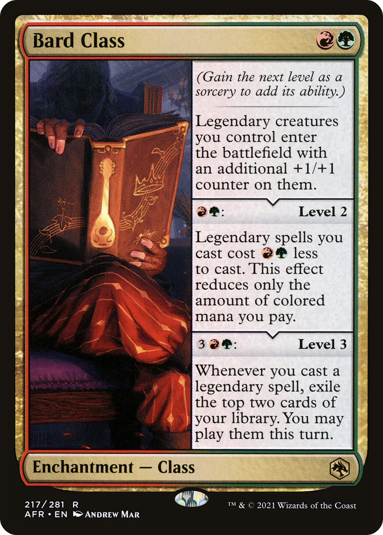 Bard Class (AFR-217) - Adventures in the Forgotten Realms