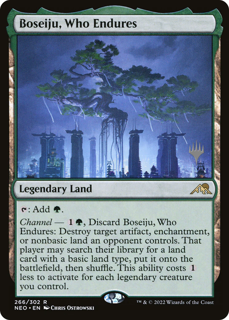 Boseiju, Who Endures (PPNEO-266) - Kamigawa: Neon Dynasty Promos