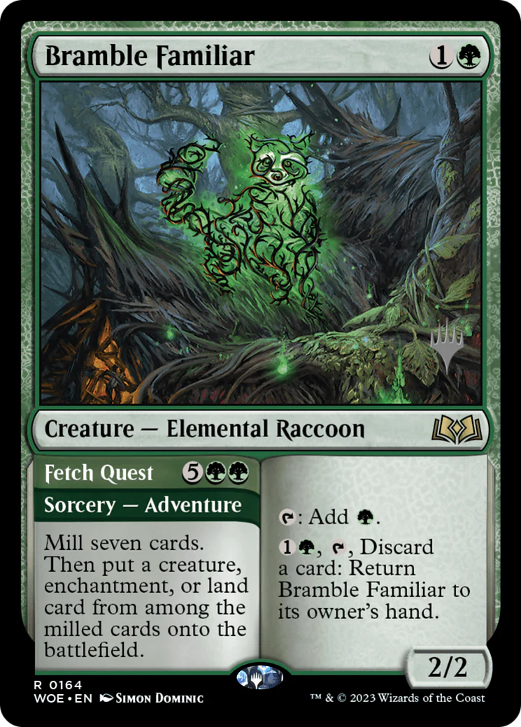 Bramble Familiar (PPWOE-164) - Wilds of Eldraine Promos