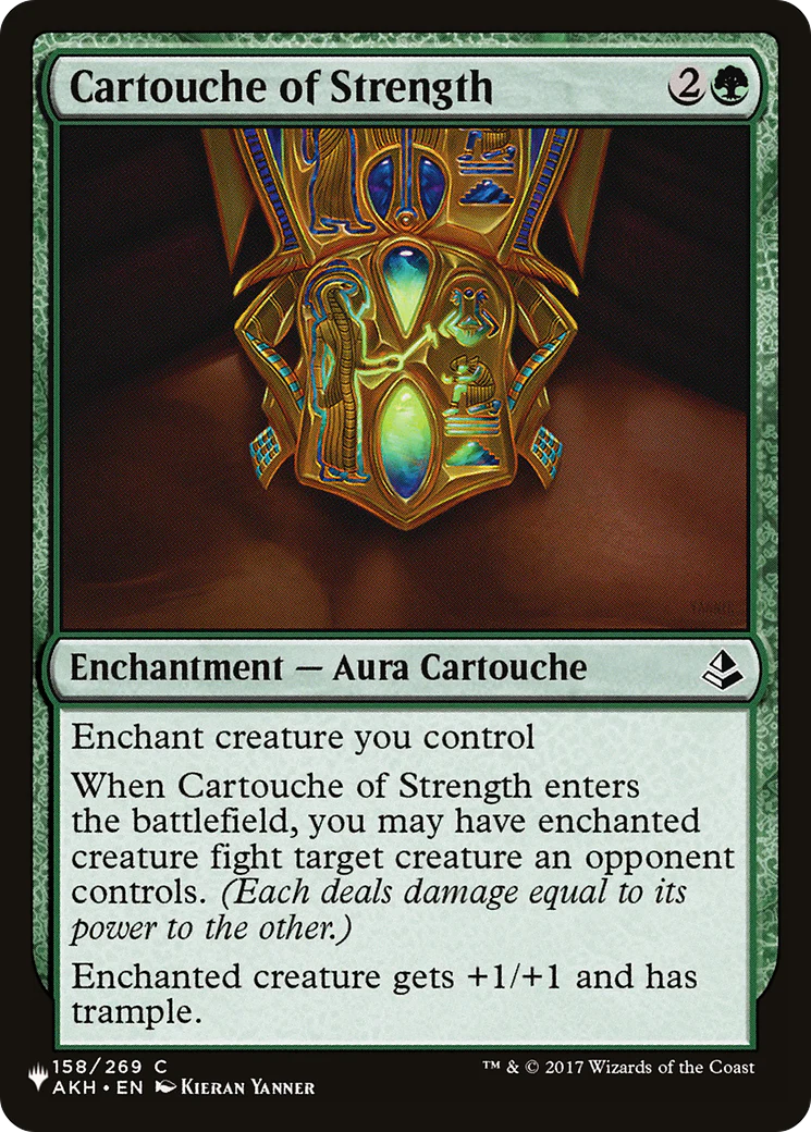 Cartouche of Strength (LIST-158/269) - The List