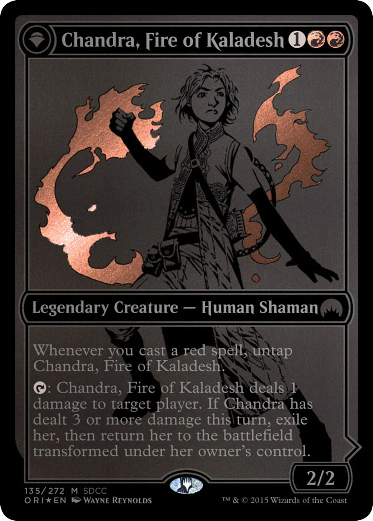 Chandra, Fire of Kaladesh (SDCC 2015 Exclusive) (MEDIA-135) - San Diego Comic-Con 2015: (originpwdfc) Foil