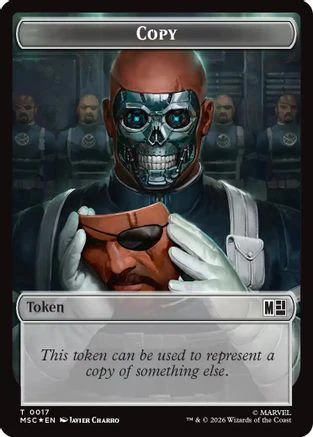 Copy (017) // Ape Villain (026) Double-Sided Token (Surge Foil) (MSC-17 // 26) - Commander: Marvel Super Heroes Foil