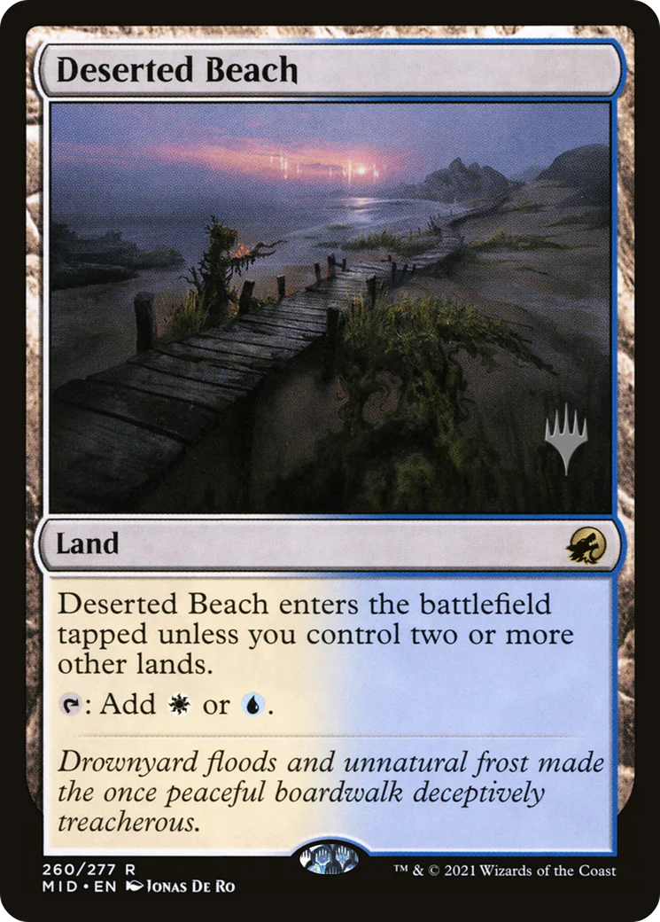 Deserted Beach (PPMID-260) - Innistrad: Midnight Hunt Promos