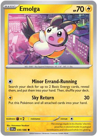 Emolga 030  ME04 Chaos Rising - Common