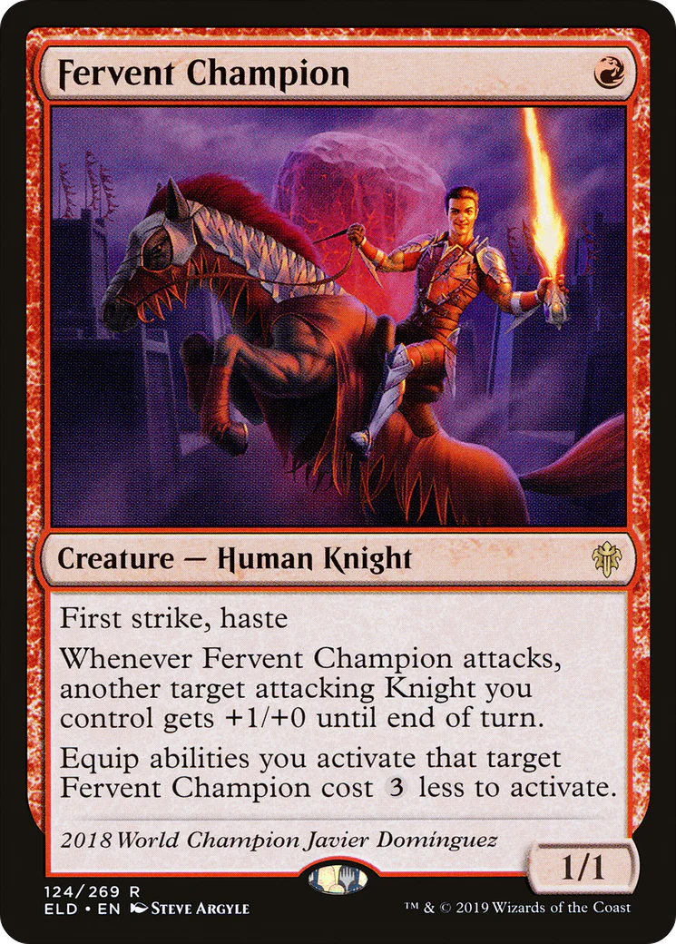 Fervent Champion (ELD-124) - Throne of Eldraine