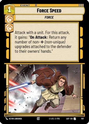 Force Speed (Foil) (707) - Legends of the Force Foil