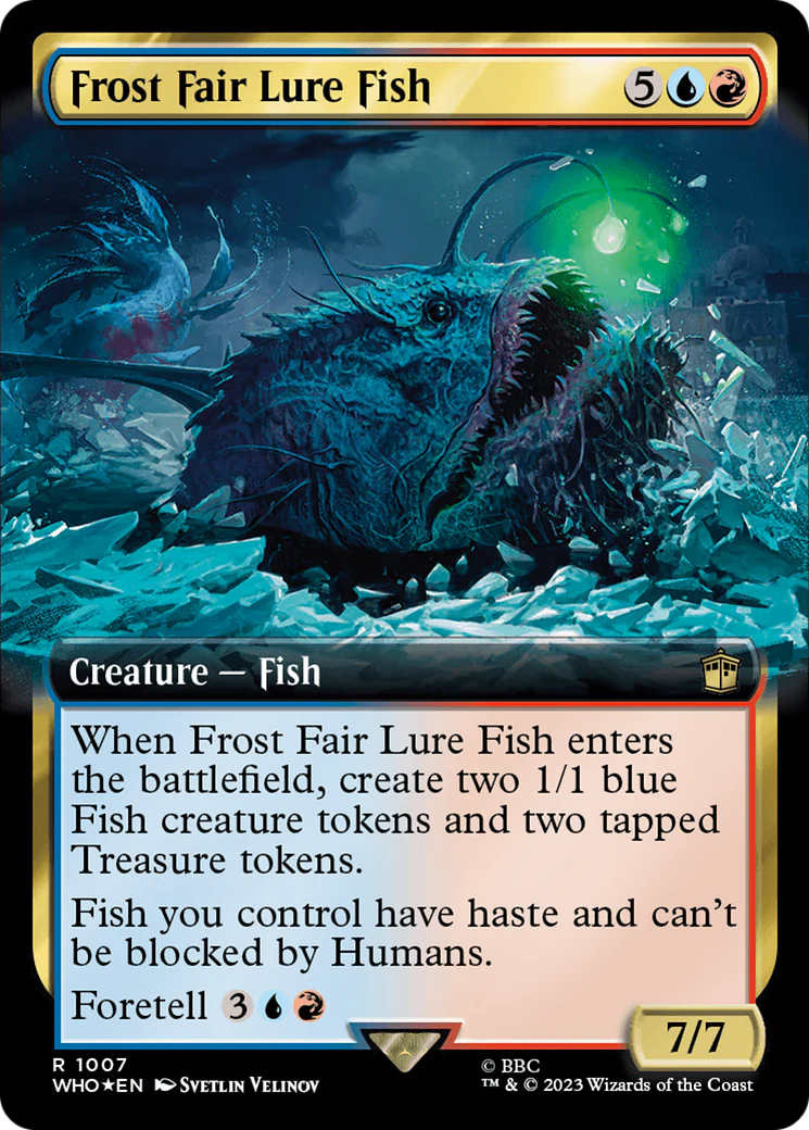 Frost Fair Lure Fish (Extended Art) (Surge Foil) (WHO-1007) - Doctor Who: (Extended Art) Foil
