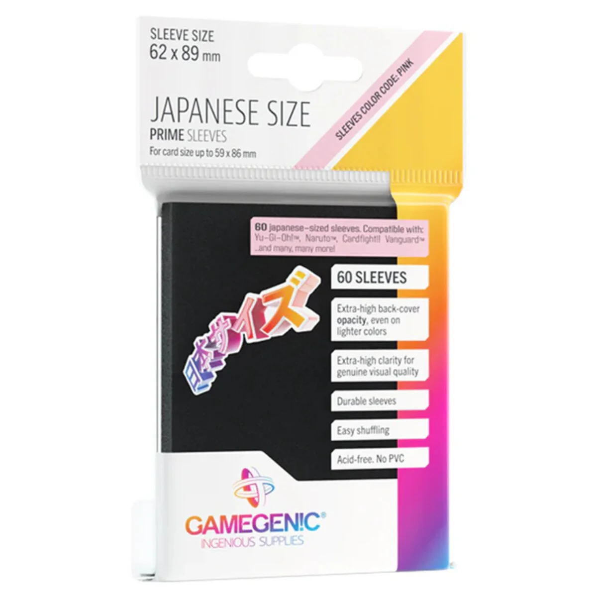 Gamegenic PRIME Japanese Size Sleeves (60)