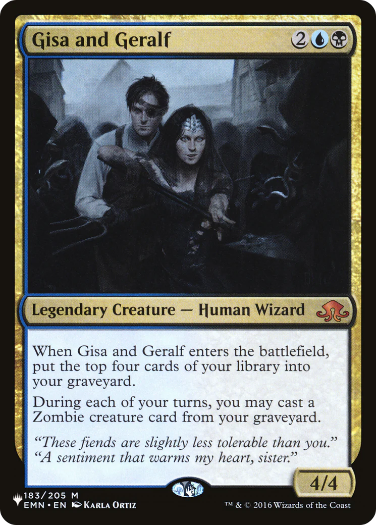 Gisa and Geralf (LIST-EMN-183) - The List