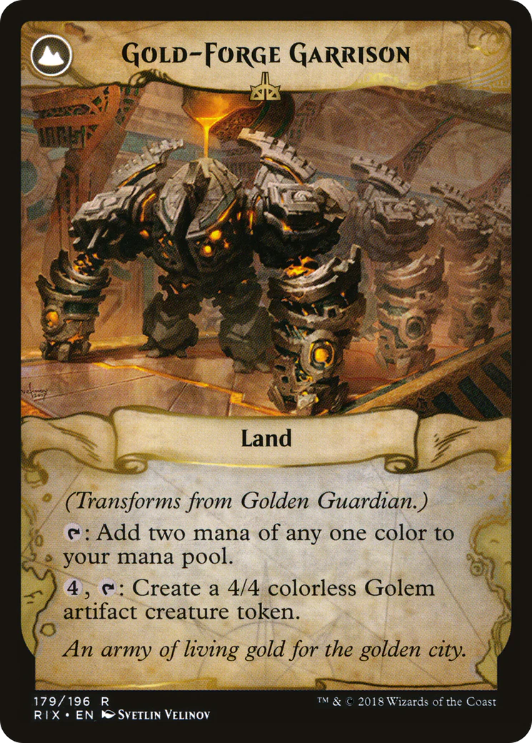 Golden Guardian (RIX-179) - Rivals of Ixalan: (compasslanddfc) - Image 2
