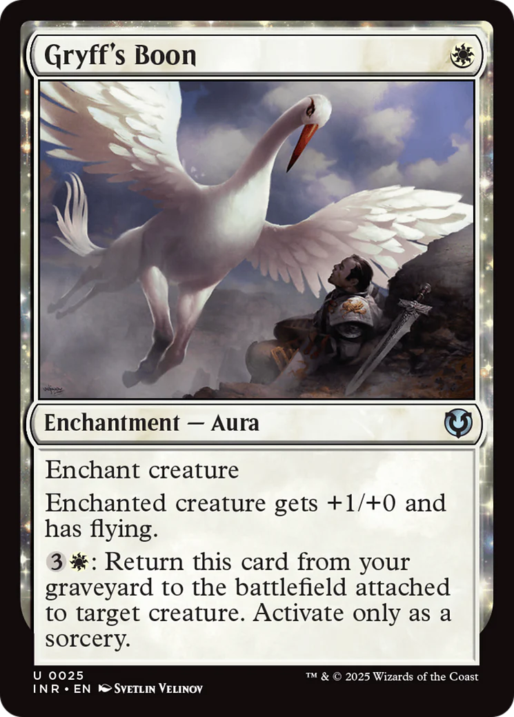 Gryff's Boon (INR-025) - Innistrad Remastered: (enchantment) Foil