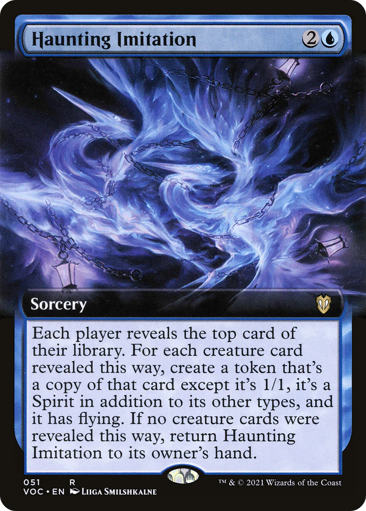 Haunting Imitation (Extended Art) (VOC-051) - Crimson Vow Commander: (Extended Art)
