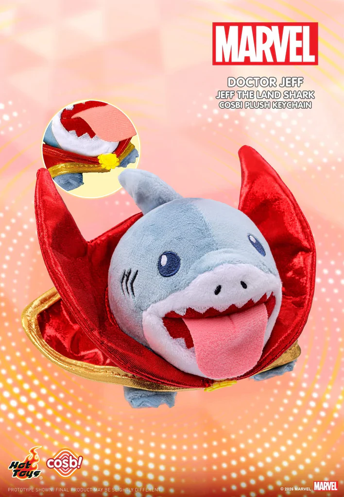 Hot Toys x COSBI - Marvel Jeff the Land Shark Cosbi Plush Keychain Blind Box - Image 5