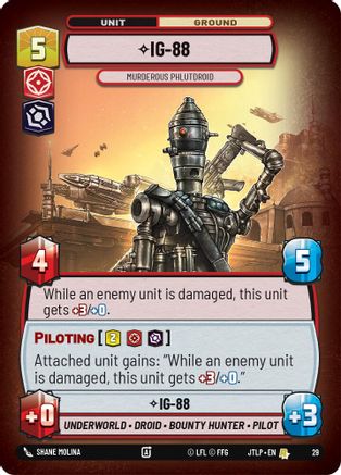 IG-88 - Murderous Phlutdroid (Foil) (29) - Jump to Lightspeed Weekly Play Promos Foil