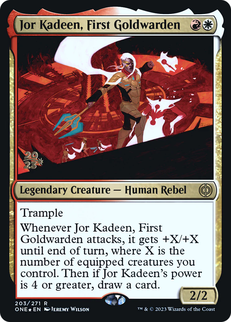 Jor Kadeen, First Goldwarden (PRE-203) - Phyrexia: All Will Be One Promos Foil