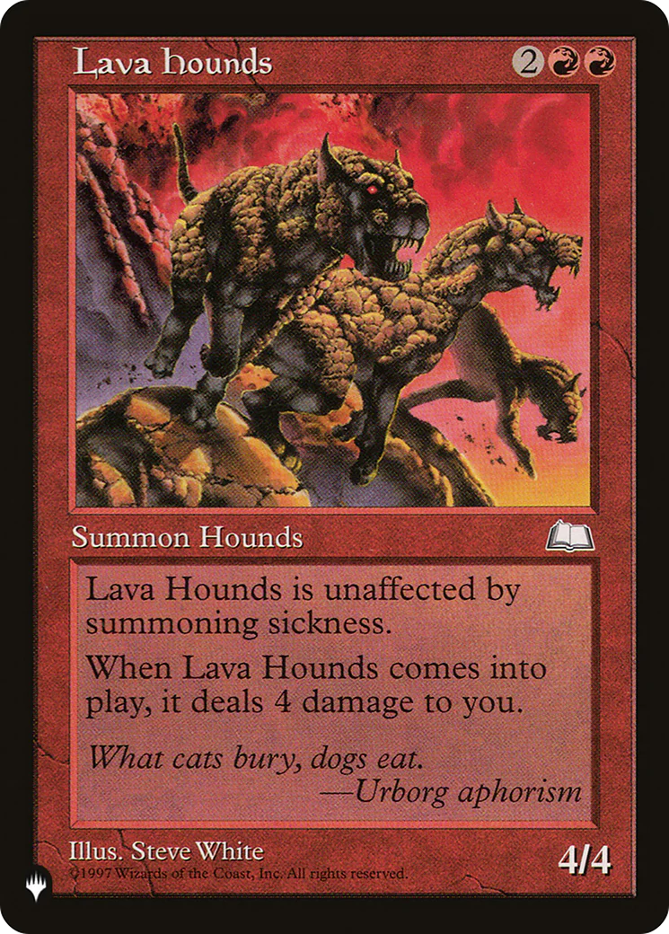 Lava Hounds (LIST-) - The List