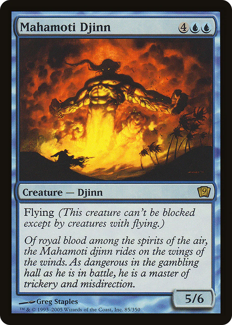 Mahamoti Djinn (9ED-085) - 9th Edition