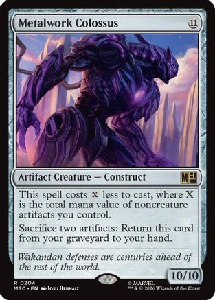Metalwork Colossus (Surge Foil) (MSC-204) - Commander: Marvel Super Heroes Foil