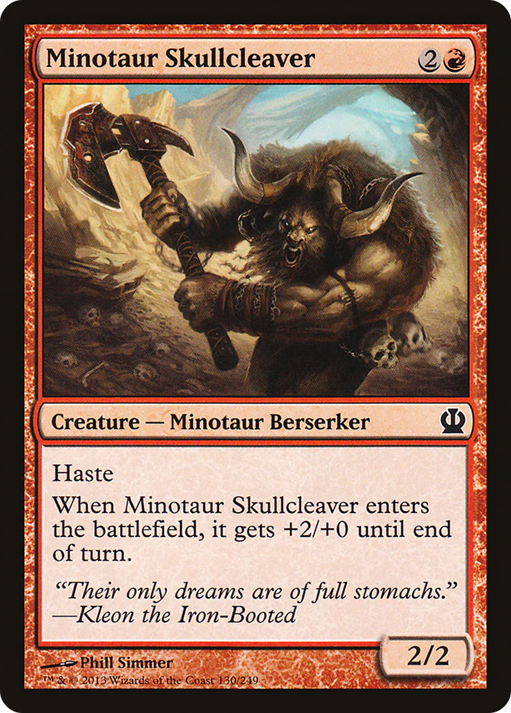 Minotaur Skullcleaver (THS-130) - Theros