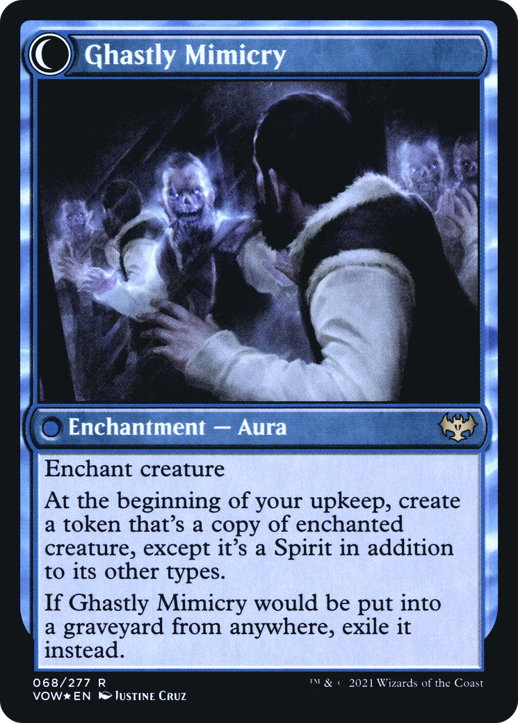 Mirrorhall Mimic (PRE-068) - Innistrad: Crimson Vow Promos: (Double Faced Transform) Foil - Image 2
