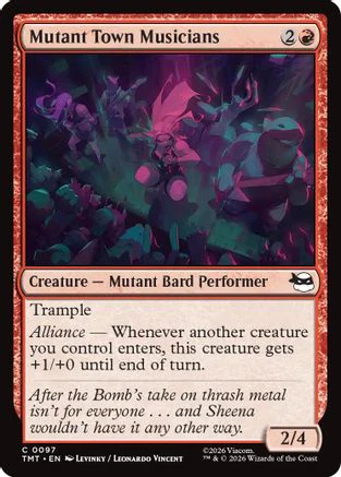 Mutant Town Musicians (TMT-097) - Teenage Mutant Ninja Turtles Foil