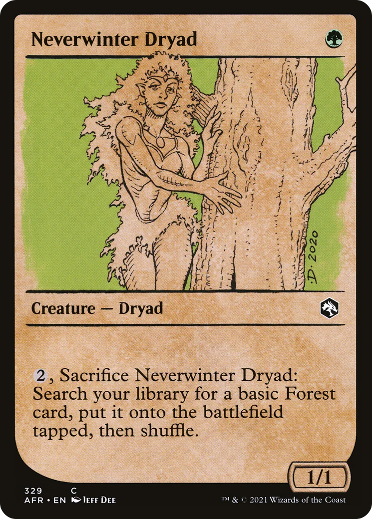 Neverwinter Dryad (Showcase) (AFR-329) - Adventures in the Forgotten Realms: (Showcase)
