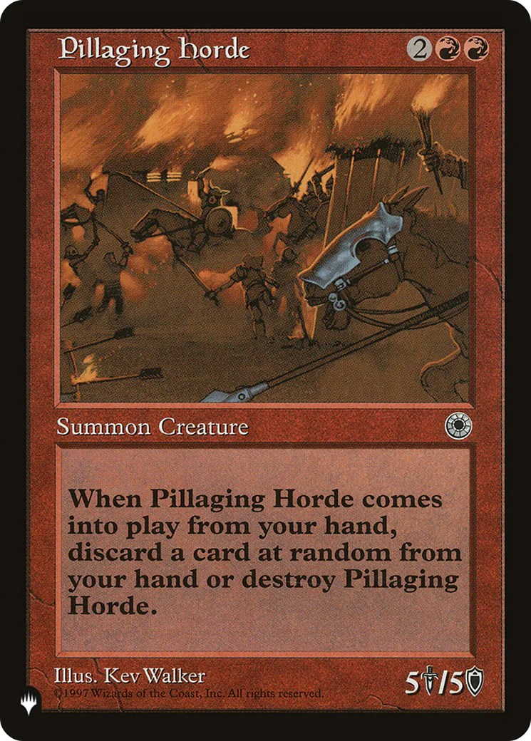 Pillaging Horde (LIST-POR-142) - The List