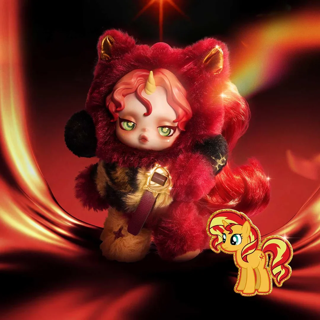 POP MART: SKULLPANDA × My Little Pony Series Plush Doll Pendant Blind Box - Image 3