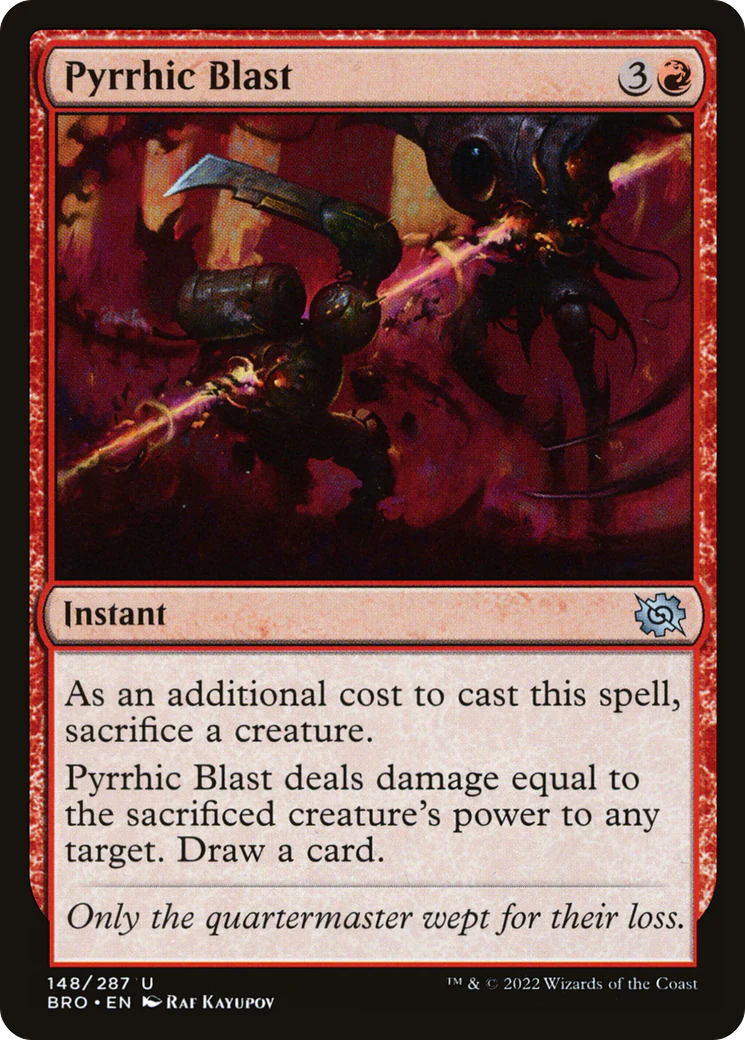 Pyrrhic Blast (BRO-148) - The Brothers' War Foil