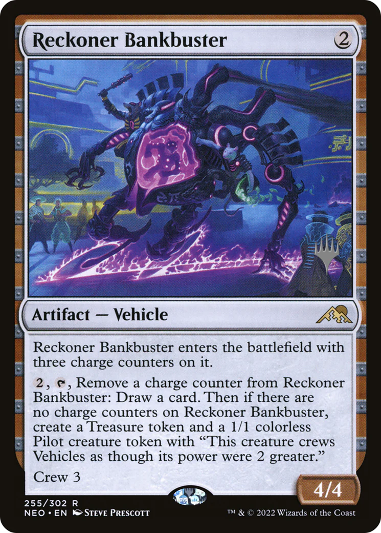 Reckoner Bankbuster (PPNEO-255) - Kamigawa: Neon Dynasty Promos Foil