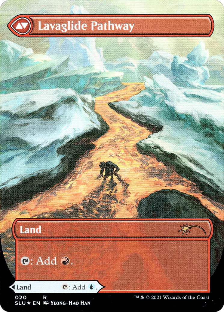 Riverglide Pathway (Borderless) (SLU-020) - Secret Lair: Ultimate Edition: (Showcase) (Borderless) Foil - Image 2
