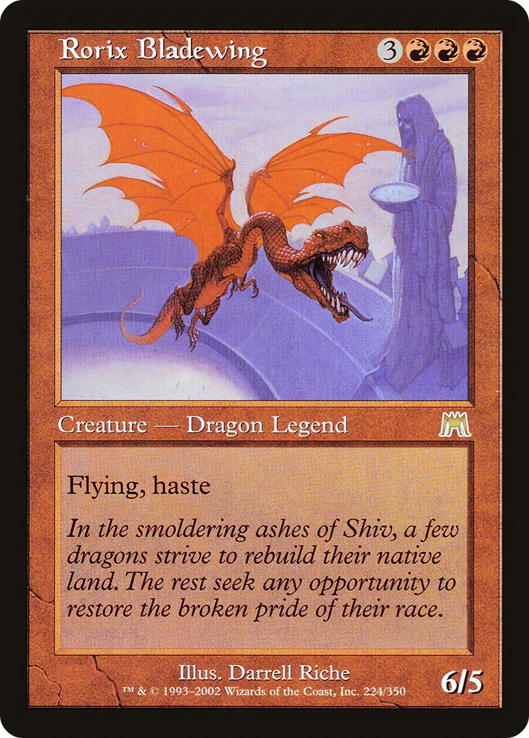 Rorix Bladewing (ONS-224) - Onslaught Foil