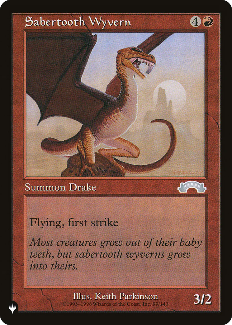 Sabertooth Wyvern (LIST-99/143) - The List