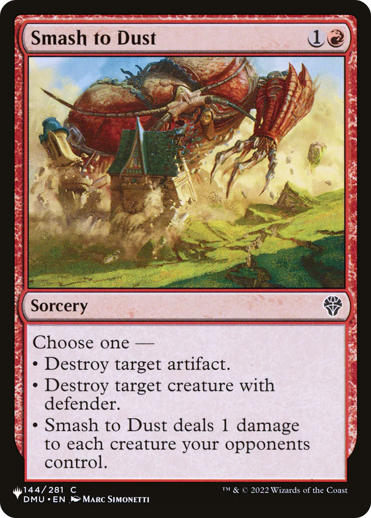 Smash to Dust (LIST-144/281) - The List