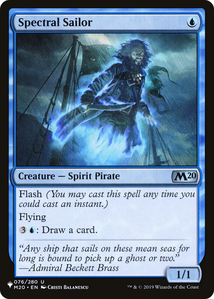 Spectral Sailor (LIST-076/280) - The List