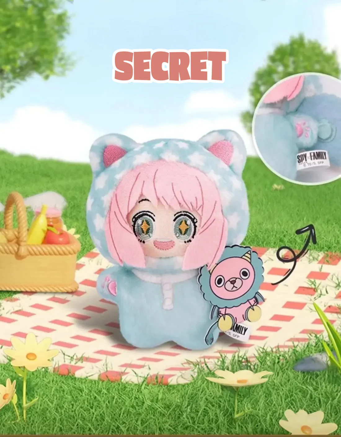 Spy x Family Cat Plush Keychain Blind Box - Image 8