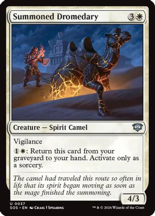 Summoned Dromedary (SOS-037) - Secrets of Strixhaven Foil