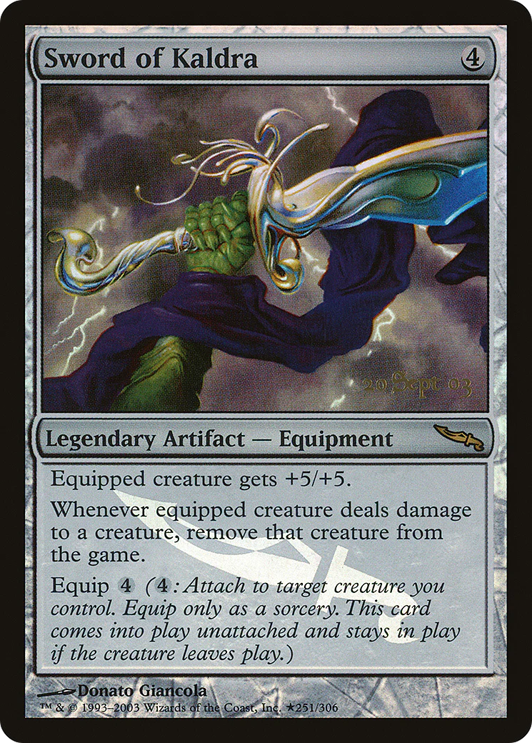 Sword of Kaldra (PRE-251) - Mirrodin Promos Foil
