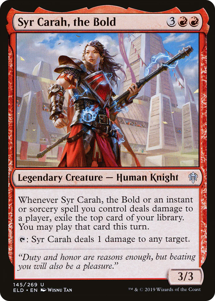 Syr Carah, the Bold (ELD-145) - Throne of Eldraine