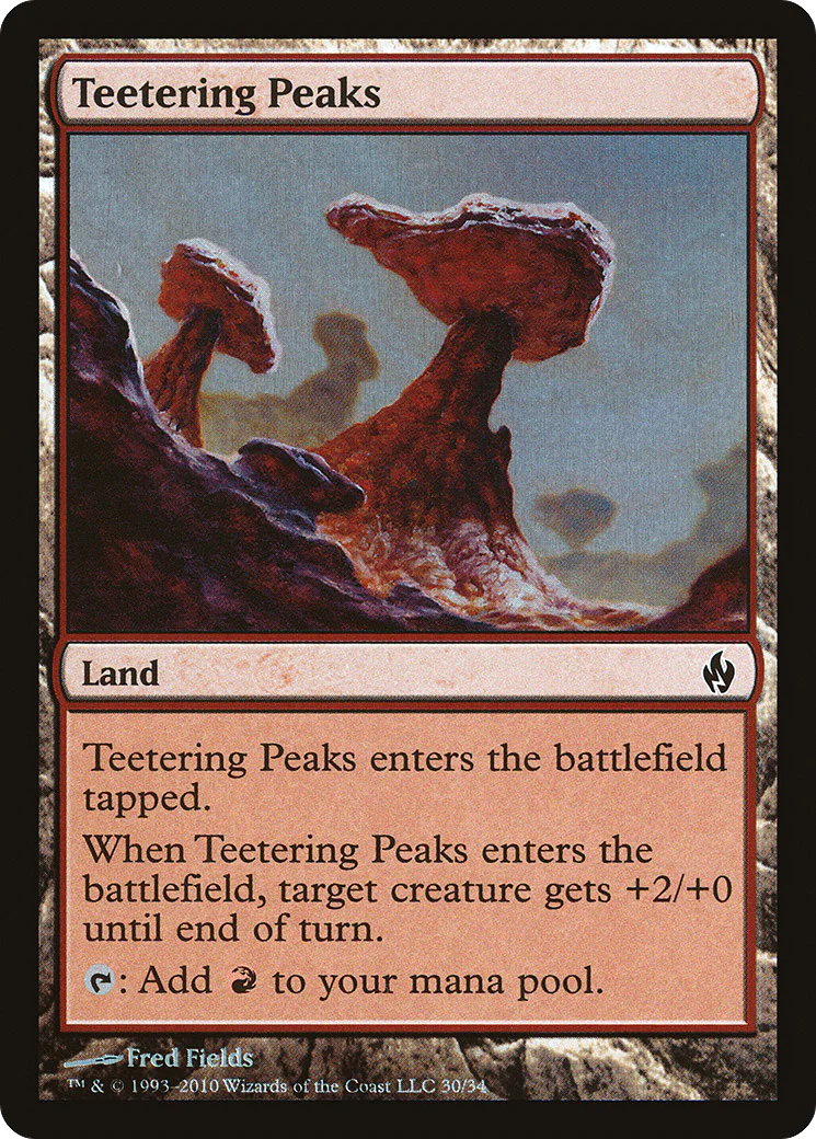 Teetering Peaks (PD2-030) - Premium Deck Series: Fire and Lightning Foil