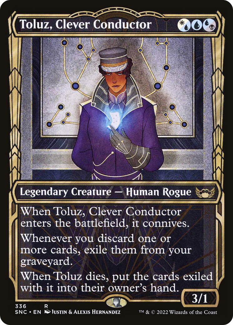 Toluz, Clever Conductor (Showcase) (SNC-336) - Streets of New Capenna: (Showcase) Foil
