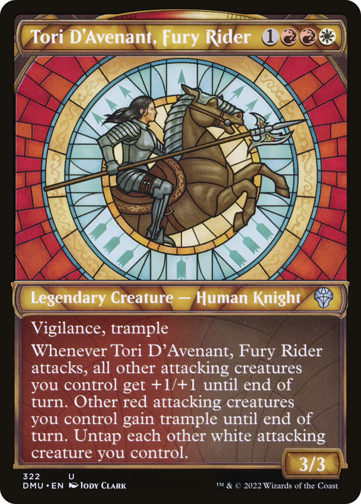 Tori D'Avenant, Fury Rider (Showcase) (DMU-322) - Dominaria United: (Showcase)