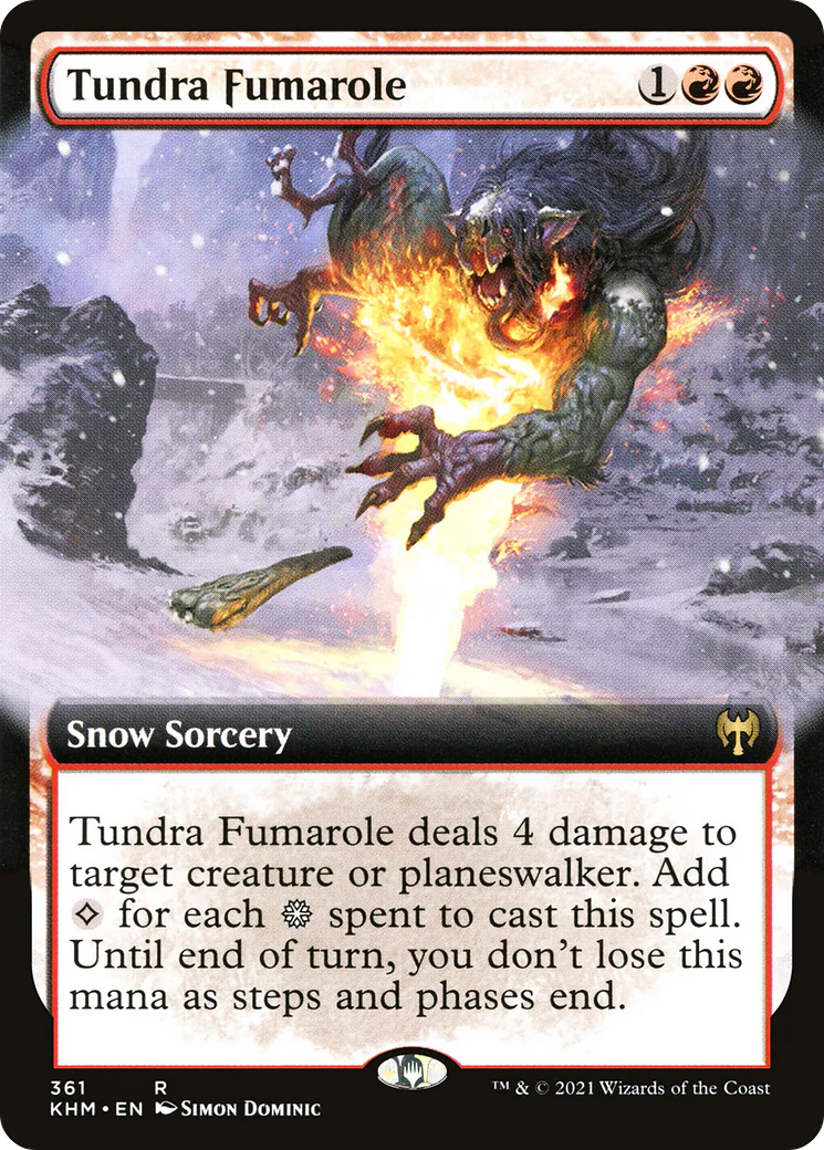 Tundra Fumarole (Extended Art) (KHM-361) - Kaldheim: (Extended Art, snow)