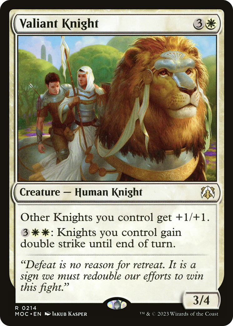 Valiant Knight (MOC-214) - March of the Machine Commander