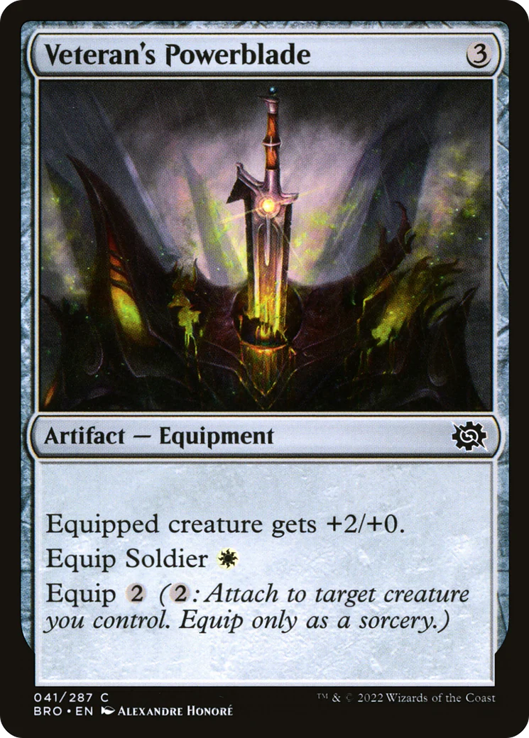 Veteran's Powerblade (BRO-041) - The Brothers' War
