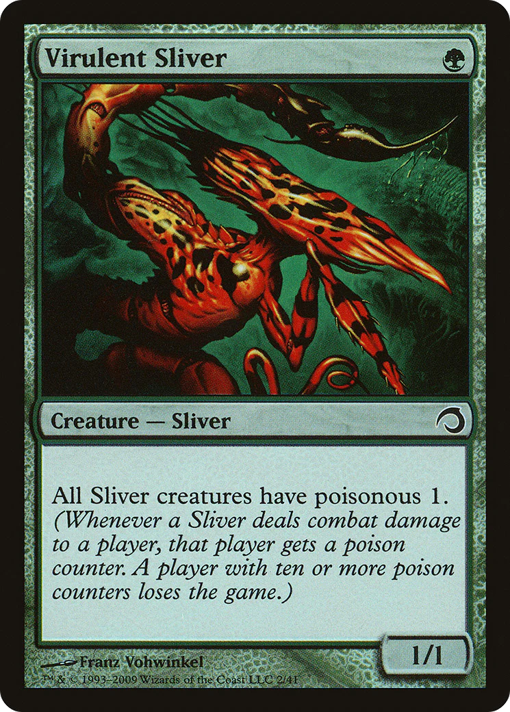Virulent Sliver (PDS-002) - Premium Deck Series: Slivers Foil