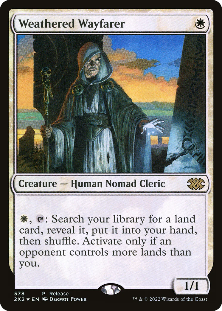 Weathered Wayfarer (LARP-578) - Double Masters 2022 Foil